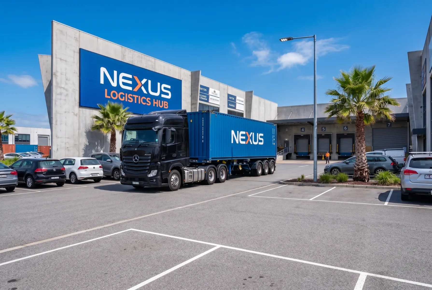 Vialidades internas y acceso para patios logísticos en Nexus Logistics Hub