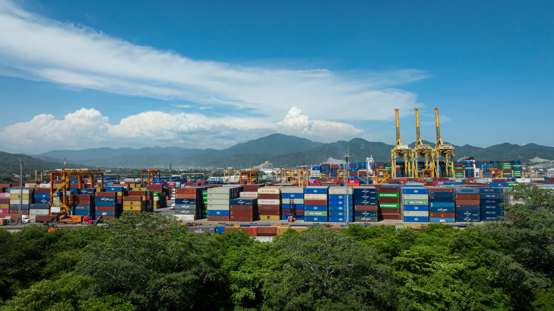 Contenedores y operación portuaria en el Puerto de Manzanillo